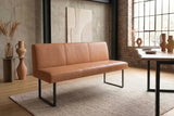 KAWOLA Esszimmerbank ELEEN Leder cognac, 2-Sitzer, 143 x 69