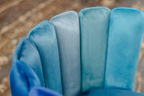 KAWOLA Esszimmerstuhl JADA Drehstuhl Velvet blau