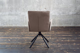 KAWOLA Esszimmerstuhl KYRA Drehstuhl Velvet taupe