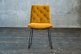 KAWOLA Esszimmerstuhl NEW CHARME Velvet curry, 52 x 66