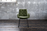 KAWOLA Esszimmerstuhl NEW CHARME Velvet oliv, 59 x 66