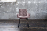 KAWOLA Esszimmerstuhl NEW CHARME Velvet roségrau, 59 x 66