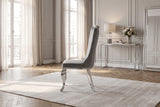 KAWOLA Esszimmerstuhl SELENA Barock Velvet grau