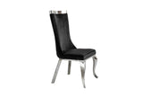 KAWOLA Esszimmerstuhl SELENA Barock Velvet schwarz