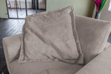 KAWOLA Flatterkissen MADELINE Cord taupe