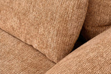 KAWOLA Funktionssofa HOLLY 2-Sitzer Stoff cognac
