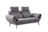 KAWOLA Funktionssofa HOLLY 2-Sitzer Stoff grau