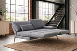 KAWOLA Funktionssofa HOLLY 2-Sitzer Stoff grau