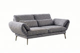 KAWOLA Funktionssofa HOLLY 2-Sitzer Stoff grau