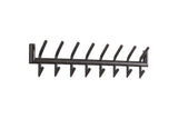 KAWOLA Garderobe FABIA Metall 8 Haken dunkelgrau