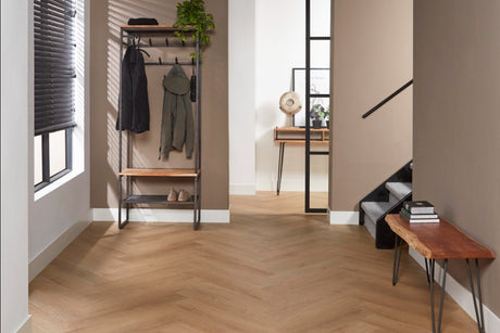 KAWOLA Garderobe FLINT Akazie Metall schwarz 1 Ablage