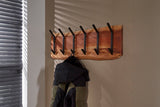 KAWOLA Garderobe NEREA Akazie Metall 12 Haken braun