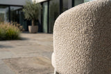 KAWOLA Gartenstuhl INDUS Outdoor Stoff cremefarben