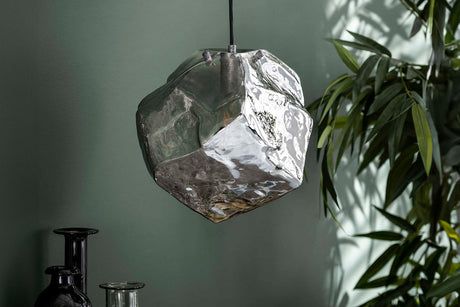 KAWOLA Hängeleuchte EDESSA Hängelampe 1-flammig Glas silber