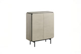 KAWOLA Highboard AVRIL 2 Türen Eiche grau
