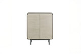 KAWOLA Highboard AVRIL 2 Türen Eiche grau