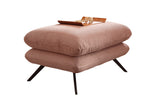 KAWOLA Hocker CHARME Hockerbank Cord rosa