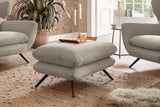 KAWOLA Hocker CHARME Hockerbank Cord steingrau