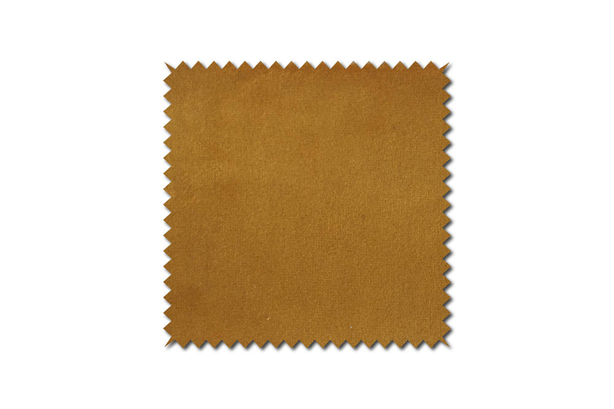 KAWOLA Hocker LOTTE Polsterhocker velvet curry