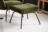 KAWOLA Hocker LOTTE Polsterhocker velvet olivgrün
