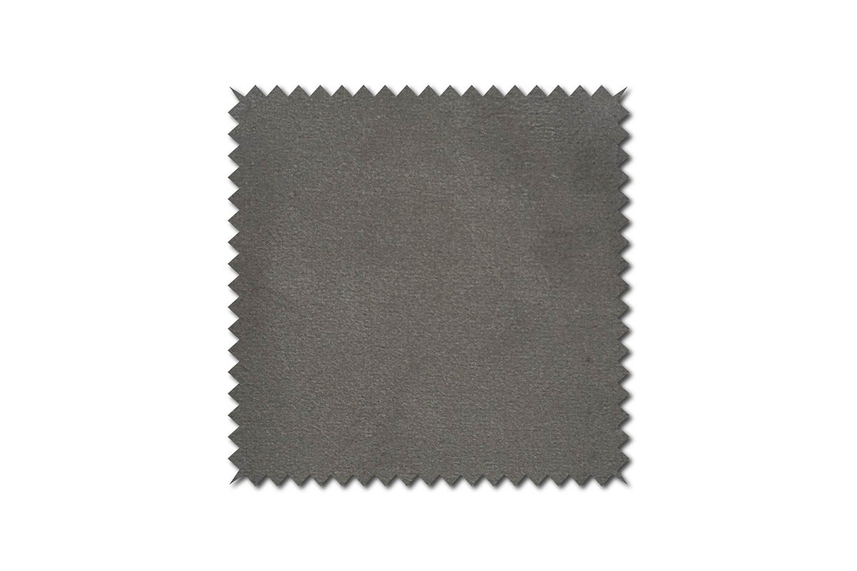 KAWOLA Hocker LOTTE Polsterhocker velvet silber