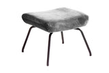 KAWOLA Hocker LOTTE Polsterhocker velvet silber