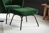 KAWOLA Hocker LOTTE Polsterhocker velvet smaragd