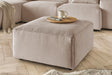 KAWOLA Hocker RANI Polsterhocker Cord taupe