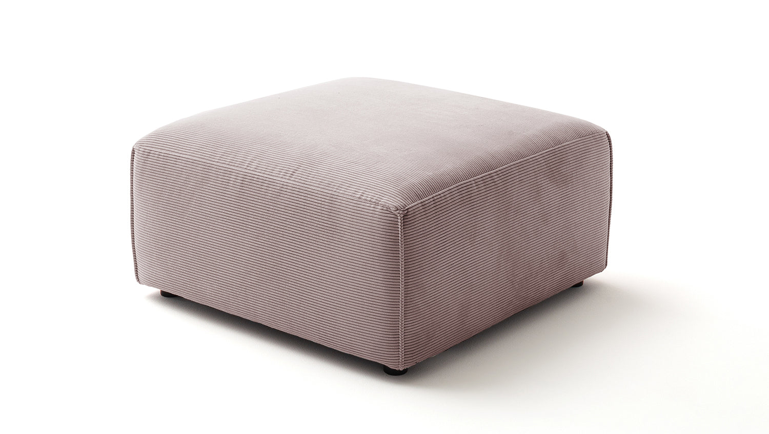 KAWOLA Hocker RANI Polsterhocker Feincord rosa