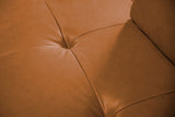 KAWOLA Hocker WIOLO Leder cognac