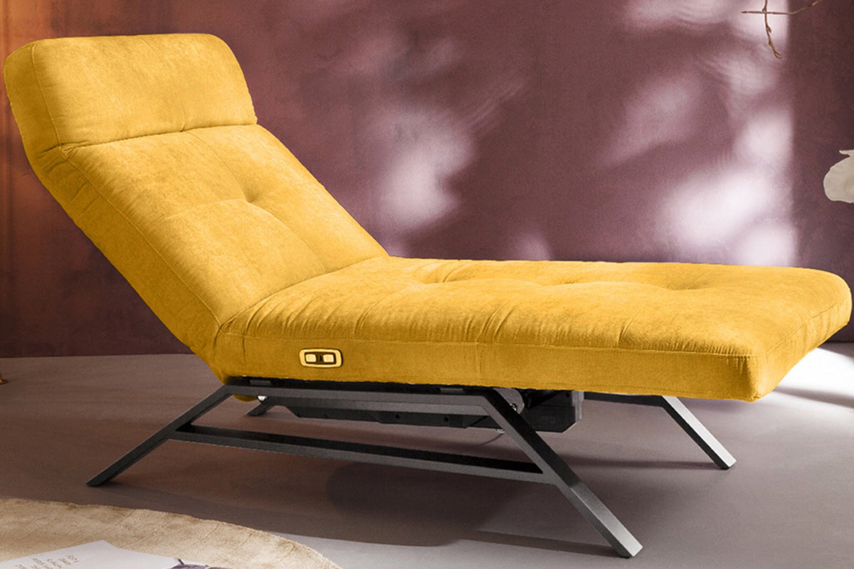 KAWOLA Liege AMERIVA Relaxliege Velvet curry
