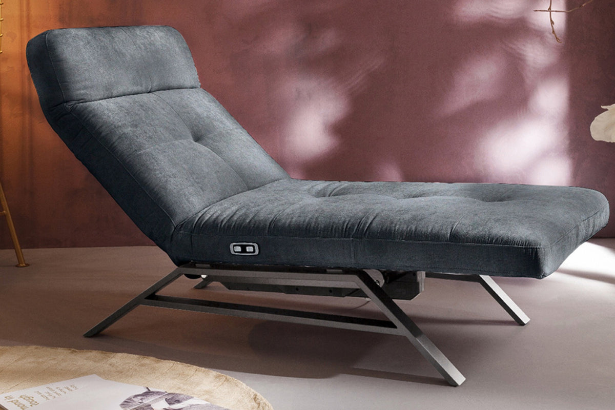 KAWOLA Liege AMERIVA Relaxliege Velvet schwarz