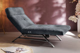 KAWOLA Liege AMERIVA Relaxliege Velvet schwarz, Silber