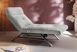 KAWOLA Liege AMERIVA Relaxliege Velvet silber, Silber