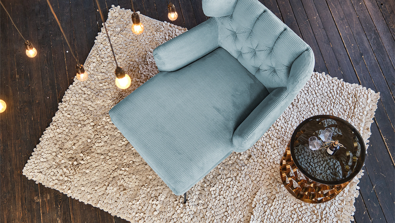 KAWOLA Longseat CHARME Cord hellblau