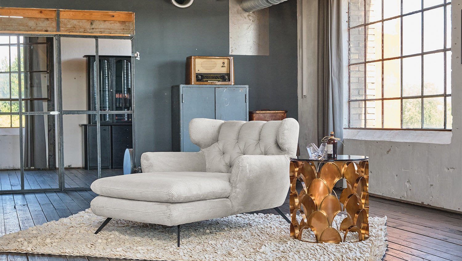 KAWOLA Longseat CHARME Cord hellgrau