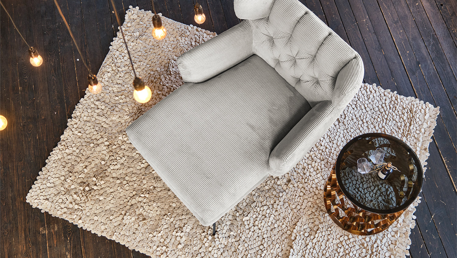KAWOLA Longseat CHARME Cord hellgrau
