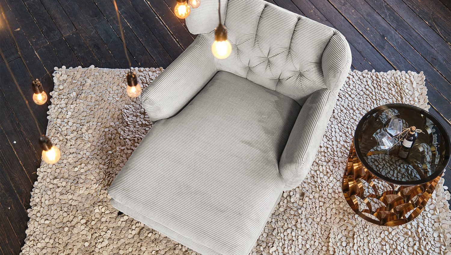 KAWOLA Longseat CHARME Cord hellgrau