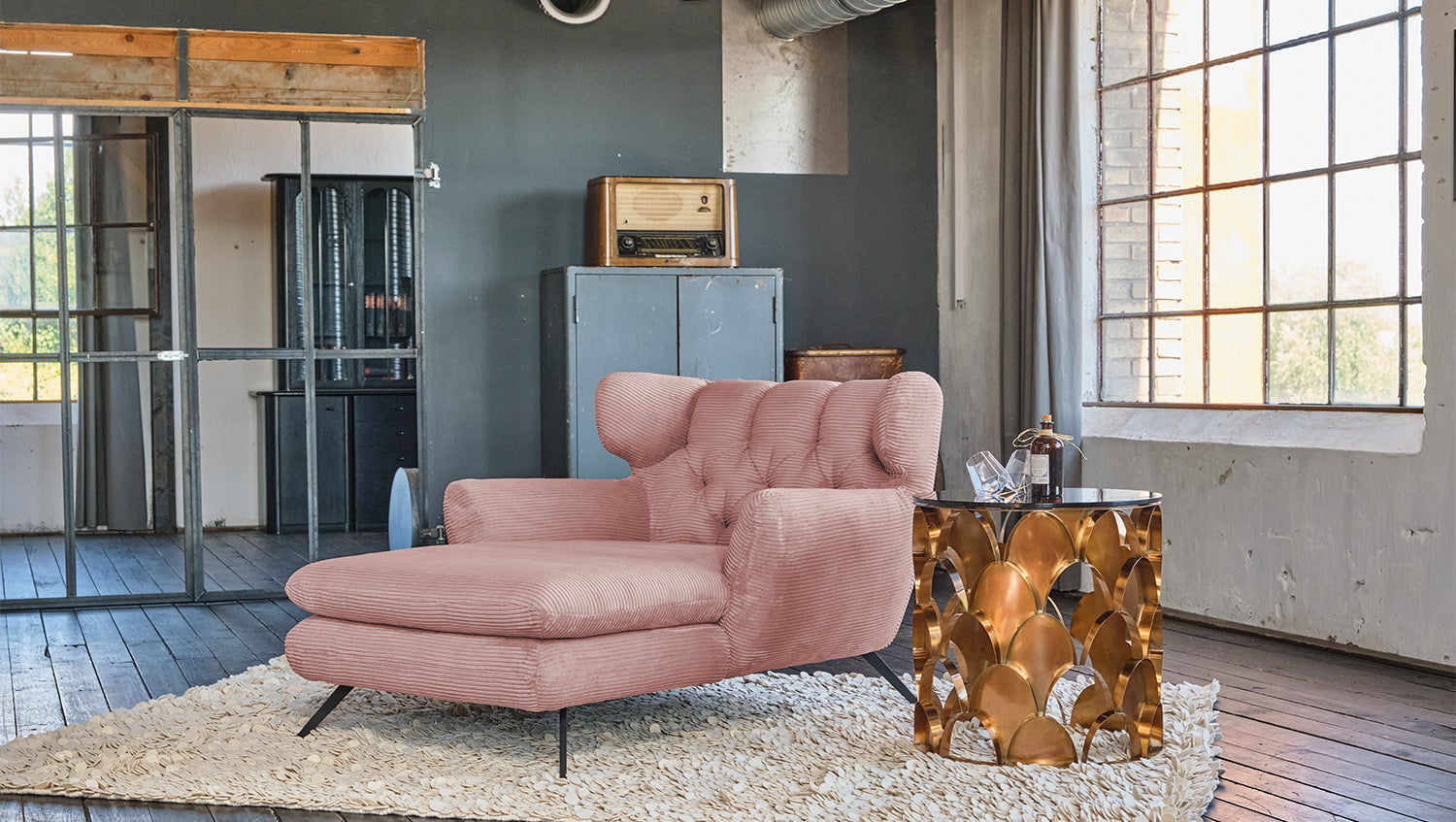 KAWOLA Longseat CHARME Cord rosa