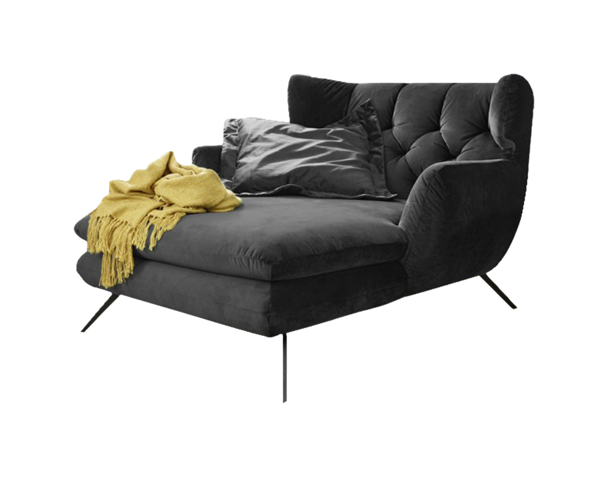 KAWOLA Longseat CHARME Velvet schwarz