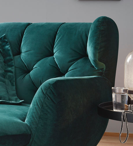 KAWOLA Longseat CHARME Velvet smaragd