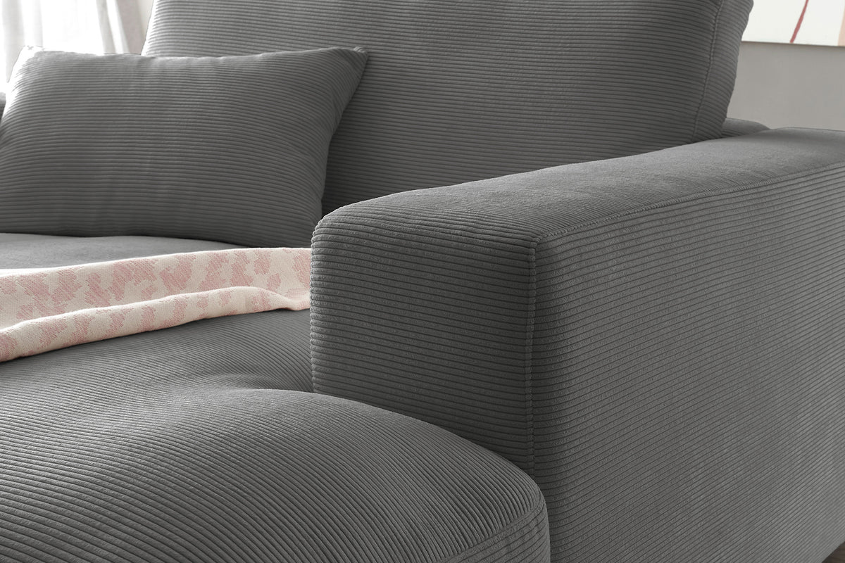 KAWOLA Longseat MADELINE Feincord anthrazit