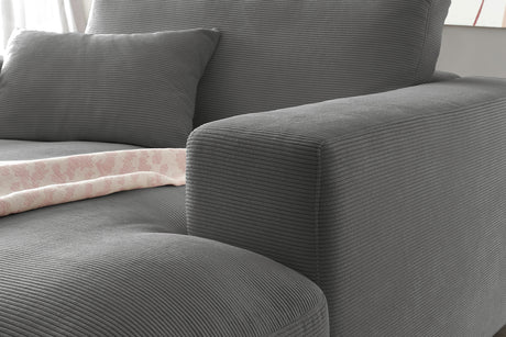 KAWOLA Longseat MADELINE Feincord anthrazit