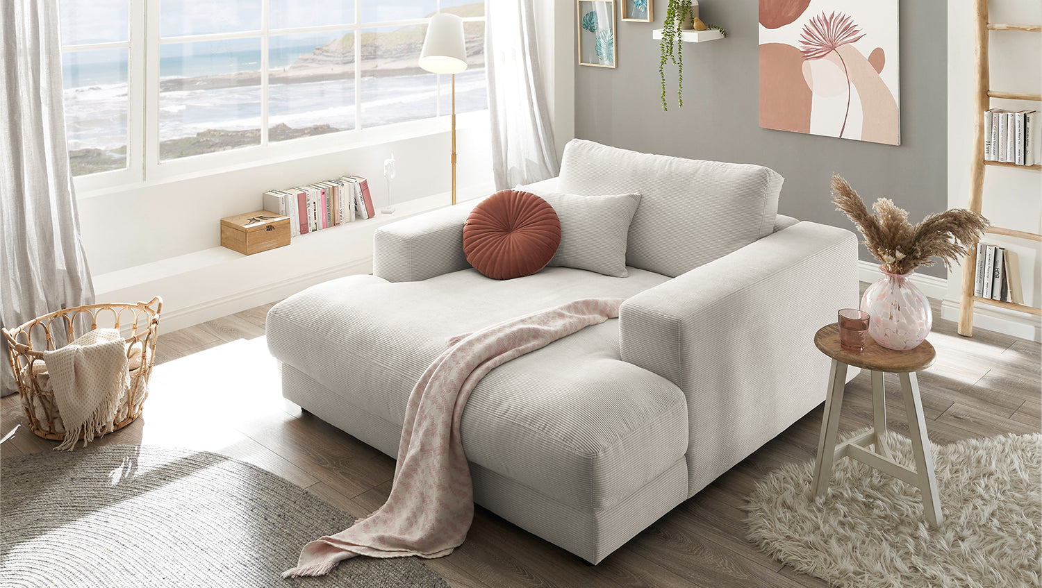 KAWOLA Longseat MADELINE Feincord silber