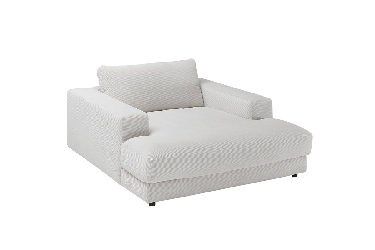 KAWOLA Longseat MADELINE Feincord weiß