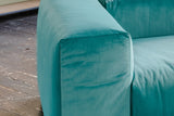 KAWOLA Loveseat MIA Modularer Sessel 4-tlg. Velvet grün