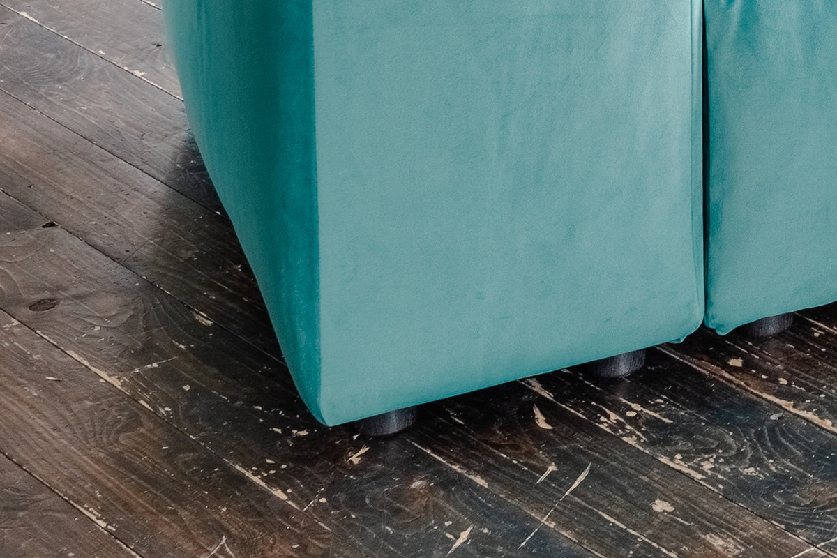 KAWOLA Loveseat MIA Modularer Sessel 4-tlg. Velvet grün