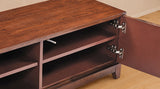 KAWOLA Lowboard COPAS TV-Board 2 Türen 2 Fächer Eiche furniert braun