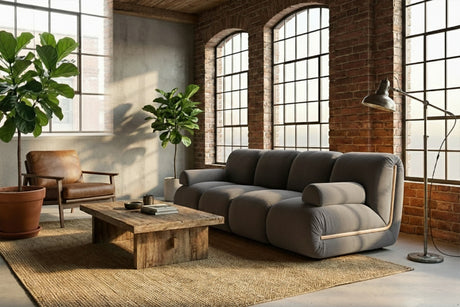 KAWOLA Modulsofa LAYLA 2-Sitzer 2 Module Velvet taupe