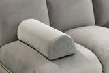 KAWOLA Modulsofa LAYLA 2-Sitzer 2 Module Velvet taupe